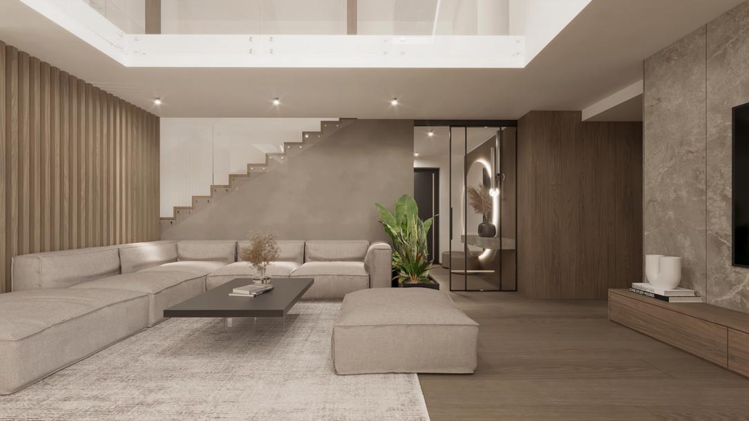 Interior of family house