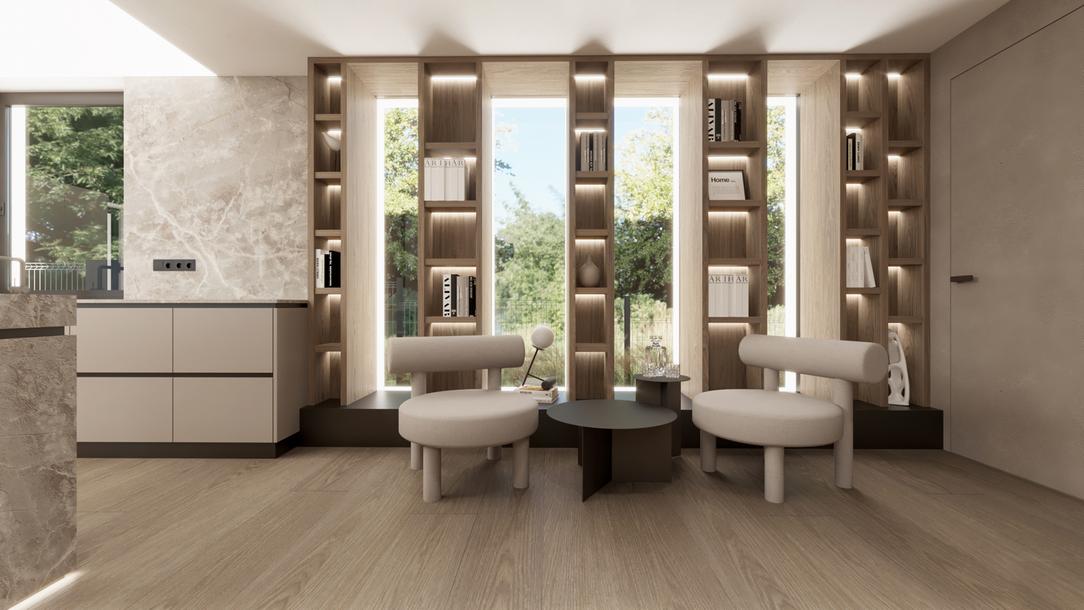 Interior of family house