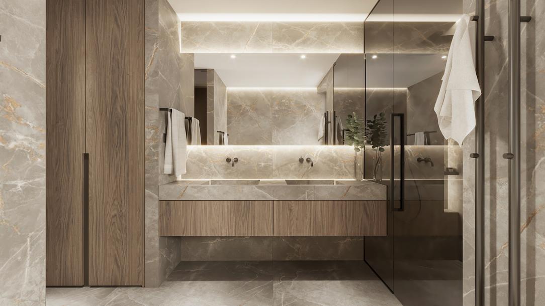 Interior of family house