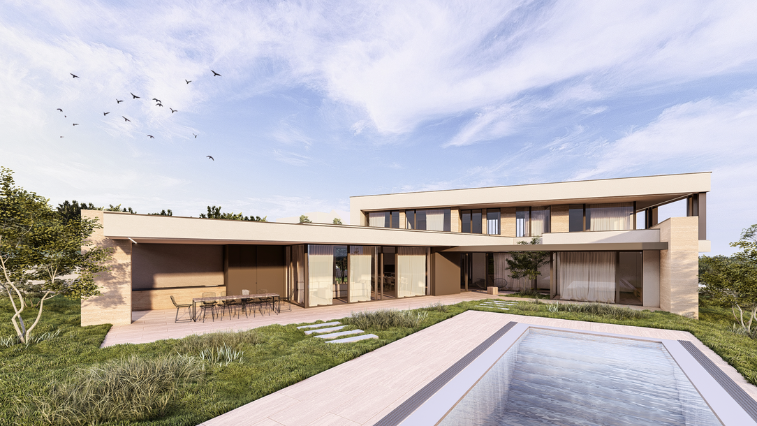 VILA S TRAVETINEM